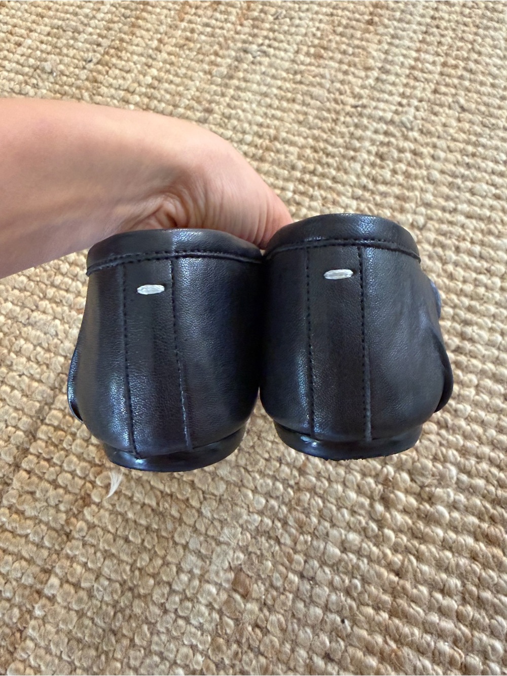 Maison Martin Margiela Black Tabi Ballerina Flats - Picture 4 of 6
